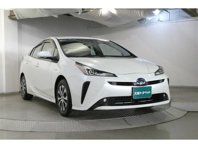 プリウス Ａ　衝突軽減ブレーキシステム　Ｂモニタ　ＬＥＤヘッド　クルーズコントロール　セキュリティー　スマートキー　パワーステアリング　Ｐシート　ＥＴＣ　アルミホイル　オートエアコン　ＳＲＳ　ＡＢＳ　キーレス（3枚目）