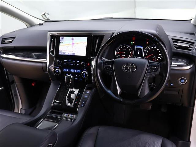 アルファード 2.5S Cパッケージ サンルーフ フルセグ メモリーナビ DVD再生 後席モニター バックカメラ 衝突被害軽減システム ETC 両側電動スライド LEDヘッドランプ 乗車定員7人 3列シート ワンオーナー PKSB(5枚目)