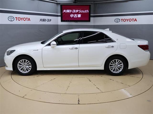 クラウンハイブリッド ロイヤルサルーン フルセグ メモリーナビ DVD再生 バックカメラ 衝突被害軽減システム ETC LEDヘッドランプ ワンオーナー(3枚目)