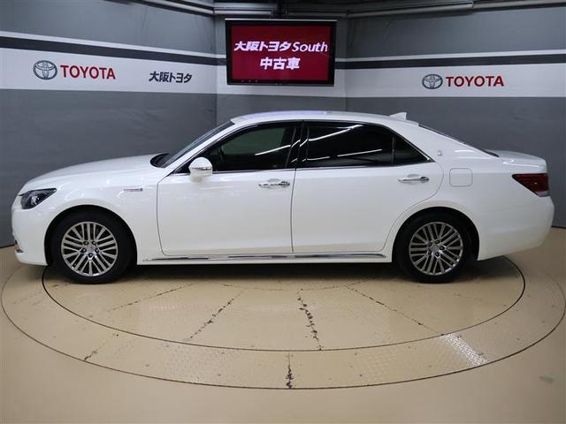 クラウンマジェスタ Fバージョン 革シート フルセグ メモリーナビ DVD再生 バックカメラ ETC LEDヘッドランプ ワンオーナー(3枚目)