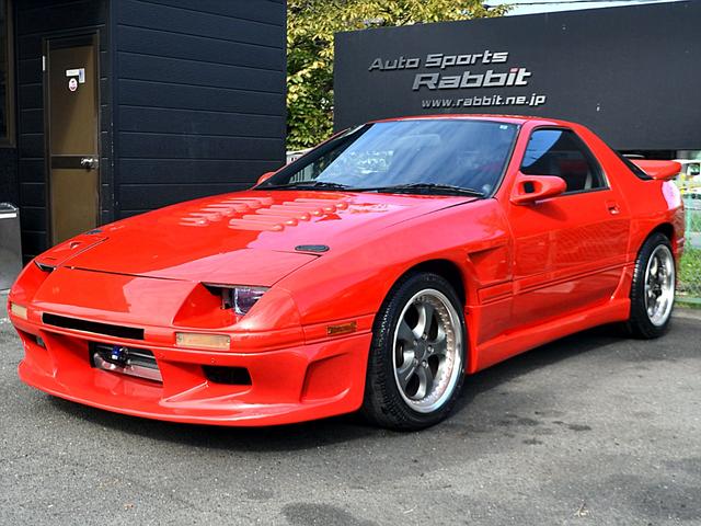 サバンナＲＸ－７ ＧＴ－Ｘ　前後オーバーフェンダー　社外タービン　ＬＩＮＫ　ＥＣＵ　ＬＳＤ　ブリッドシート　ＥＲＣ３００キロメーター　ＨＫＳハイパーＭＡＸ車高調　ＨＫＳ　Ｖマウント　追加メーター　ブーストコントローラー（2枚目）