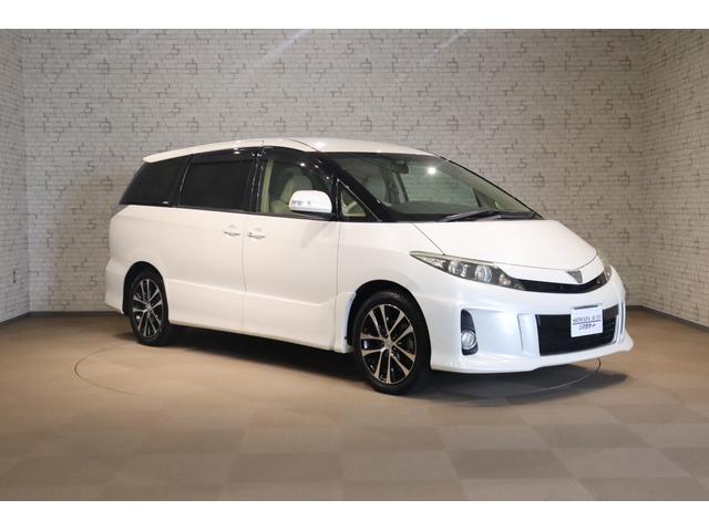 エスティマ アエラス　ＥＴＣ　バックカメラ　ナビ　オートクルーズコントロール　両側電動スライドドア　ＨＩＤ　スマートキー　３列シート　オットマン　ＣＶＴ　アルミホイール　ＣＤ　盗難防止システム　衝突安全ボディ　ＡＢＳ（12枚目）