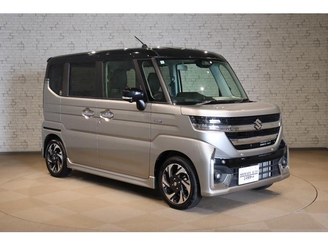 スペーシアカスタム ハイブリッドXSターボ 全周囲カメラ 両側電動スライドドア ナビ TV クリアランスソナー クルーズコントロール レーンアシスト 衝突被害軽減システム オートライト LEDヘッドランプ スマートキー(12枚目)