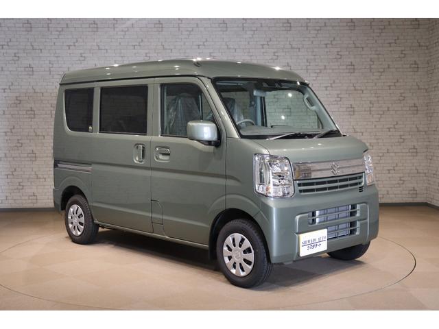 エブリイ ジョインターボ　両側スライドドア　クリアランスソナー　レーンアシスト　衝突被害軽減システム　ＬＥＤヘッドランプ　スマートキー　アイドリングストップ　シートヒーター　ＣＶＴ　盗難防止システム　ＡＢＳ　ＥＳＣ（13枚目）