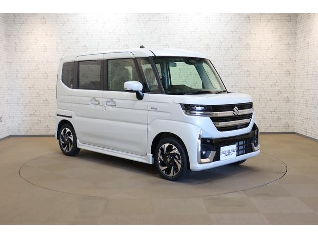 スペーシアカスタム ハイブリッドＸＳ　両側電動スライドドア　クリアランスソナー　クルーズコントロール　レーンアシスト　衝突被害軽減システム　ＬＥＤヘッドランプ　スマートキー　アイドリングストップ　電動格納ミラー　シートヒーター（13枚目）