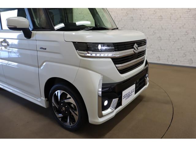 スペーシアカスタム ハイブリッドＸＳ　両側電動スライドドア　クリアランスソナー　クルーズコントロール　レーンアシスト　衝突被害軽減システム　ＬＥＤヘッドランプ　スマートキー　アイドリングストップ　電動格納ミラー　シートヒーター（27枚目）