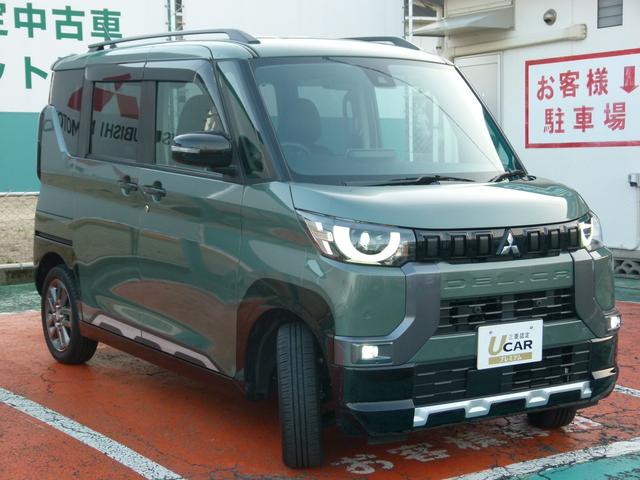 デリカミニ G プレミアム 4WD 純正9型ナビ 全方位カメラ マイパイロット デジタルルームミラー 衝突軽減ブレーキ 誤発進抑制 両側電動スライドドア シートヒーター 禁煙 ルーフレール ワンオーナー(3枚目)