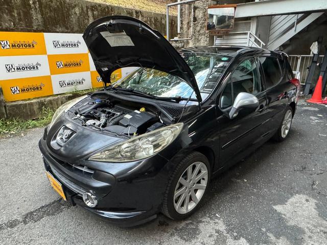 ２０７ ＳＷ　ＧＴｉ　５速ＭＴ　ターボ　ブラックレザーシート　パノラマルーフ　純正１７インチホイール　カロッツェリアＤＥＨ－５５００　ＥＴＣ　スペアタイヤ　オートエアコン（64枚目）