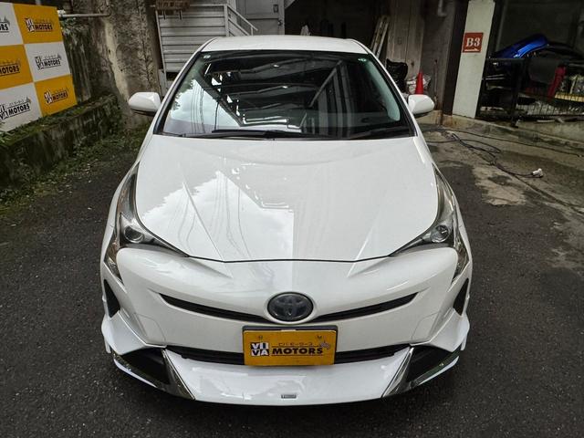 プリウス S モデリスタフロントスポイラー モデリスタサイドスカート WORK SCHWERT19インチアルミ 地デジディーラーナビNSZT-W66T ナビ連動ドラレコDRT-H66A バックモニター スペアタイヤ(4枚目)