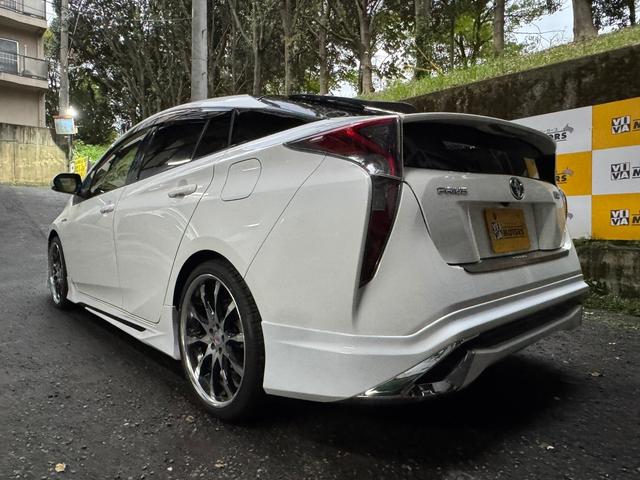 プリウス S モデリスタフロントスポイラー モデリスタサイドスカート WORK SCHWERT19インチアルミ 地デジディーラーナビNSZT-W66T ナビ連動ドラレコDRT-H66A バックモニター スペアタイヤ(9枚目)