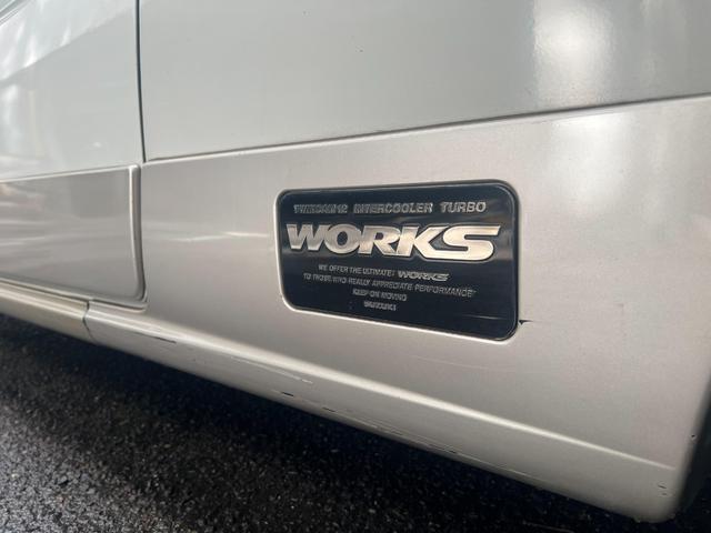アルトワークス ＲＳ／Ｘ　５ＭＴ　ＤＯＨＣ　インタークーラーターボ　２ＷＤ　ワンオーナー　スズキスポーツショック　エスペリアサス　５ＺＩＧＥＮマフラー　５ＺＩＧＥＮ１３インチアルミ　エアクリーナー　フロントスタビライザー（24枚目）