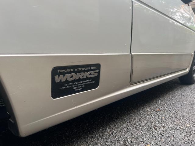 アルトワークス ＲＳ／Ｘ　５ＭＴ　ＤＯＨＣ　インタークーラーターボ　２ＷＤ　ワンオーナー　スズキスポーツショック　エスペリアサス　５ＺＩＧＥＮマフラー　５ＺＩＧＥＮ１３インチアルミ　エアクリーナー　フロントスタビライザー（28枚目）