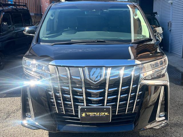 アルファード 2.5S Cパッケージ MC後 アルパインBIGX11型ナビ(純正DAトランク移設) アルパイン12.8型リアモニター 前後ドラレコ 3WAYスピーカー サンルーフ デジタルインナーミラー BSM 車高調(ノーマル有り)(2枚目)