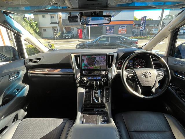 アルファード 2.5S Cパッケージ MC後 アルパインBIGX11型ナビ(純正DAトランク移設) アルパイン12.8型リアモニター 前後ドラレコ 3WAYスピーカー サンルーフ デジタルインナーミラー BSM 車高調(ノーマル有り)(15枚目)