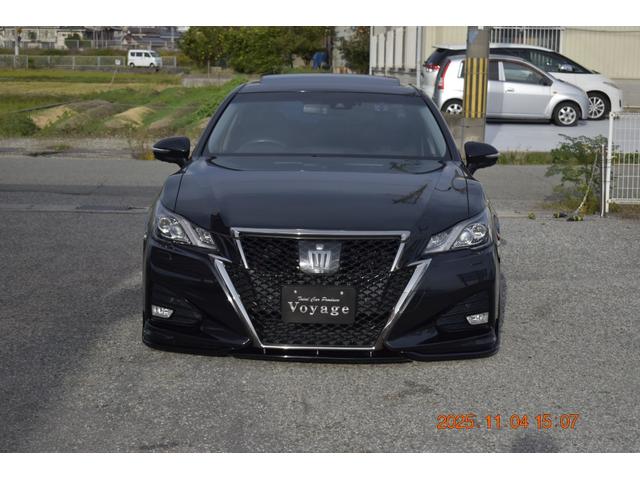 クラウン アスリートＧ－Ｔ　革　ＳＲ　マルチ　走行４９０００キロ　車検受け渡し　イデアルエアサス＆ブレーキシステムＦ８ポットＲ６ポット　レオンハルト２０インチアルミ　Ｆリップ社外　サイドモデリスタ　Ｒモデリスタ　ヘッドライト加工（5枚目）