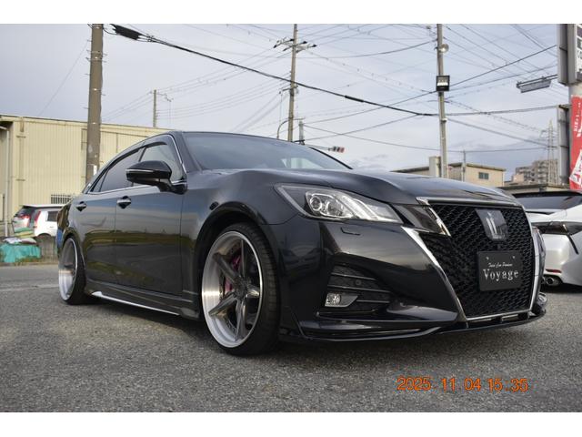 クラウン アスリートＧ－Ｔ　革　ＳＲ　マルチ　走行４９０００キロ　車検受け渡し　イデアルエアサス＆ブレーキシステムＦ８ポットＲ６ポット　レオンハルト２０インチアルミ　Ｆリップ社外　サイドモデリスタ　Ｒモデリスタ　ヘッドライト加工（49枚目）
