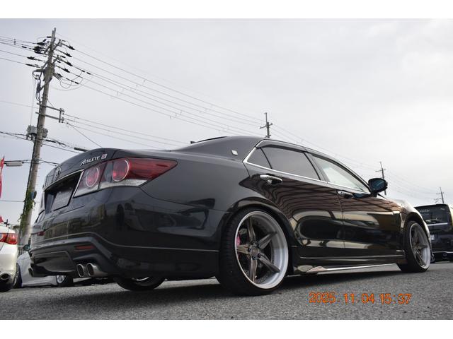 クラウン アスリートＧ－Ｔ　革　ＳＲ　マルチ　走行４９０００キロ　車検受け渡し　イデアルエアサス＆ブレーキシステムＦ８ポットＲ６ポット　レオンハルト２０インチアルミ　Ｆリップ社外　サイドモデリスタ　Ｒモデリスタ　ヘッドライト加工（50枚目）