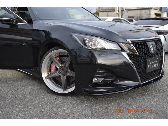 クラウン アスリートＧ－Ｔ　革　ＳＲ　マルチ　走行４９０００キロ　車検受け渡し　イデアルエアサス＆ブレーキシステムＦ８ポットＲ６ポット　レオンハルト２０インチアルミ　Ｆリップ社外　サイドモデリスタ　Ｒモデリスタ　ヘッドライト加工（67枚目）