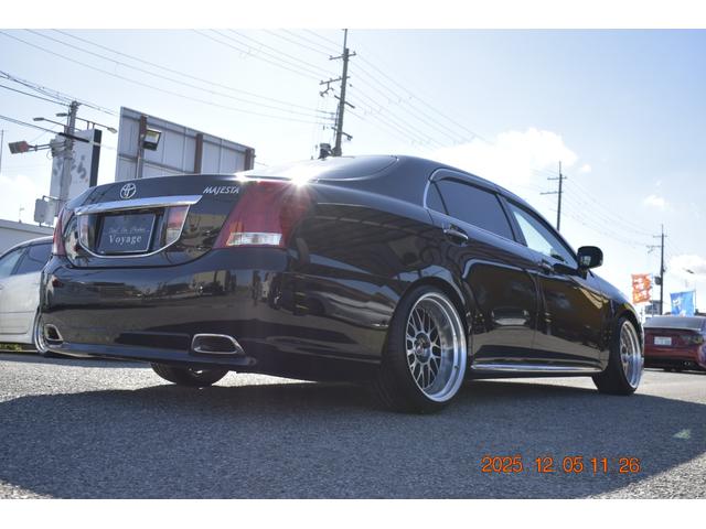 クラウンマジェスタ Gタイプ 革 マルチ プレミアムサンド モデリスタエアロ WORKジスタンス19AW 社外アーム ROAMAIRエアサス(35枚目)