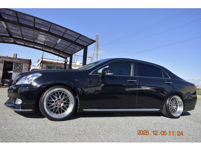 クラウンマジェスタ Gタイプ 革 マルチ プレミアムサンド モデリスタエアロ WORKジスタンス19AW 社外アーム ROAMAIRエアサス(53枚目)