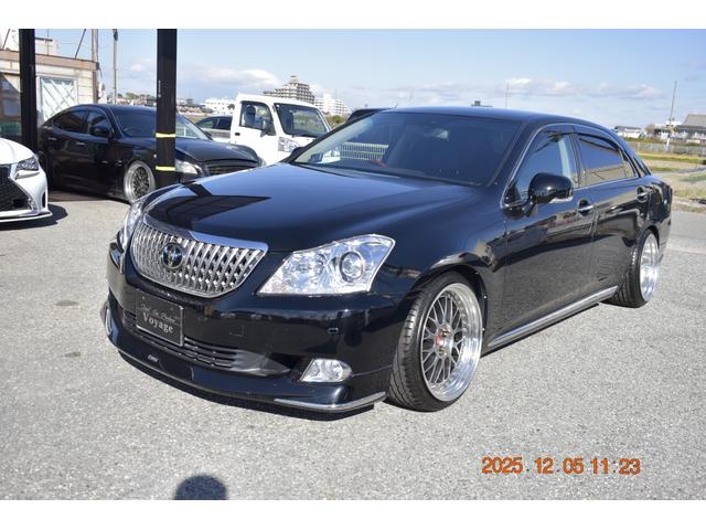 クラウンマジェスタ Gタイプ 革 マルチ プレミアムサンド モデリスタエアロ WORKジスタンス19AW 社外アーム ROAMAIRエアサス(61枚目)