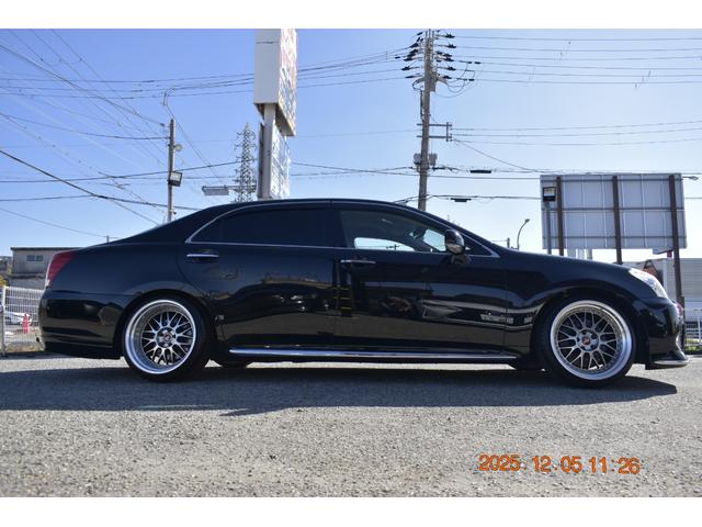 クラウンマジェスタ Gタイプ 革 マルチ プレミアムサンド モデリスタエアロ WORKジスタンス19AW 社外アーム ROAMAIRエアサス(67枚目)