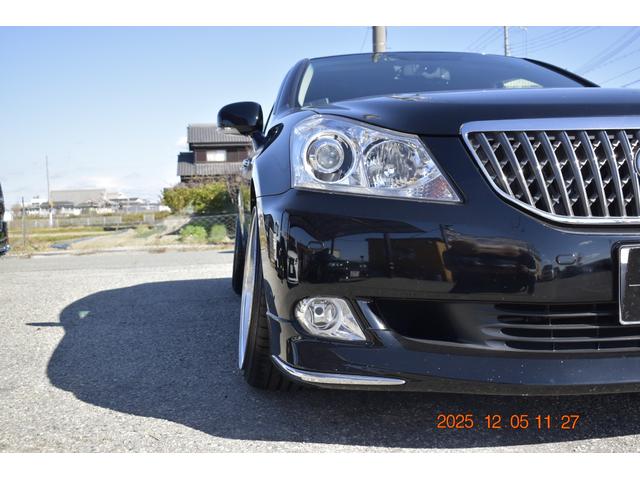 クラウンマジェスタ Gタイプ 革 マルチ プレミアムサンド モデリスタエアロ WORKジスタンス19AW 社外アーム ROAMAIRエアサス(72枚目)