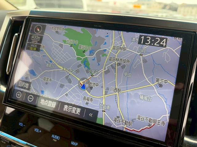 アルファード ２．５Ｇ　サンルーフ／純正革シート／純正ナビ／ＢＳＭ／ＡＣＣ／純正アルミホ／デジタルインナーミラー／シートヒーター・クーラー／フリップダウンモニター／両側パワースライドドア／三眼ＬＥＤ／パワーシート／（40枚目）