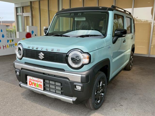 ハスラー タフワイルド　ソナー　ＬＤＷ　横滑り防止システム　フルフラット　セキュリティー　シートヒーター搭載　サイドエアバッグ　ＬＥＤライト　キーフリー　パワーウインドウ　クルコン　インテリキー　パワーステアリング　ＡＢＳ（5枚目）