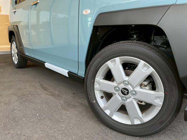 タフト G クロムベンチャー 届出済未使用車 ガラスルーフ 衝突被害軽減ブレーキ 電子パーキング ブレーキホールド機能 クルーズコントローズ スマートキー 運転席&助手席シートヒーター 電動格納ミラー アイドリングストップ(18枚目)