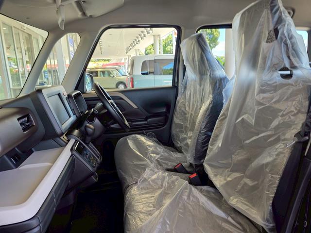 スペーシア ハイブリッドG 届出済未使用車 禁煙車 衝突被害軽減ブレーキ 両側スライドドア オートライト 電動格納式ミラー オートエアコン アイドリングストップ 横滑り防止機能 アクセサリーソケット マニュアルレベリング機能(23枚目)