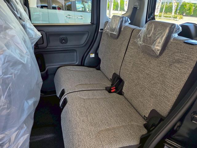 スペーシア ハイブリッドG 届出済未使用車 禁煙車 衝突被害軽減ブレーキ 両側スライドドア オートライト 電動格納式ミラー オートエアコン アイドリングストップ 横滑り防止機能 アクセサリーソケット マニュアルレベリング機能(25枚目)