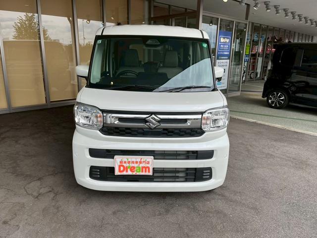 スペーシア ハイブリッドG 衝突被害軽減ブレーキ 両側スライドドア オートエアコン 電動格納式ミラー オートライト アイドリングストップ 横滑り防止機能 パワーウィンドウ マニュアルレベリング機能(6枚目)