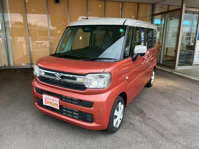 スペーシア ハイブリッドＸ　両側電動スライドドア　衝突被害軽減ブレーキ　前席シートヒーター　スマートキー　後席オットマン　アイドリングストップ　横滑り防止機能　電動格納式ミラー　オートライト　オートエアコン（7枚目）
