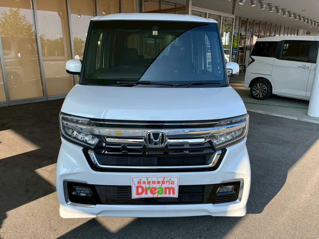 Ｎ－ＢＯＸカスタム Ｌ　ナビ　バックカメラ　ＥＴＣ　片側電動スライドドア　衝突被害軽減ブレーキ　パーキングセンサー　アダプティブクルーズコントロール　電子パーキング　オートブレーキホールド　前席シートヒーター（9枚目）