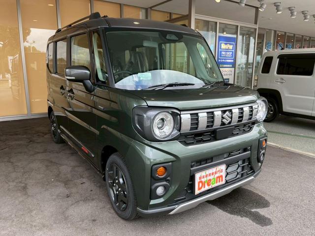 スペーシアギア ハイブリッドＸＺ　届出済未使用車　禁煙車　両側電動スライドドア　衝突被害軽減ブレーキ　クルーズコントロール　純正アルミホイール　ルーフレール　ＬＥＤヘッドライト　フォグライト　ハンドルヒーター　ロールサンシェード（8枚目）