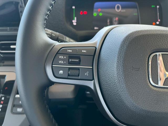フリード ｅ：ＨＥＶエアー　ＥＸ　登録済未使用車　ＨｏｎｄａＳＥＮＳＩＮＧ　両側電動スライドドア　アダプティブクルーズコントロール　禁煙車　純正アルミホイール　ＬＥＤヘッドライト　シートヒーター　電子パーキング　オートブレーキホールド（33枚目）