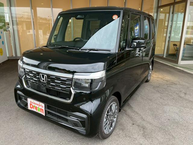 N-BOXカスタム ターボ HondaSENSING 両側電動スライドドア アダプティブクルーズコントロール 純正アルミホイール 電子パーキング オートブレーキホールド シートヒーター シートバックテーブル LEDヘッドライト(6枚目)