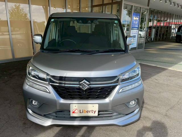 ソリオバンディット ハイブリッドMV ナビ 全周囲カメラ 片側電動スライドドア 衝突被害軽減ブレーキ 純正アルミホイール クルーズコントロール レーンキープアシスト パーキングセンサー オートエアコン アイドリングストップ スマートキー(8枚目)