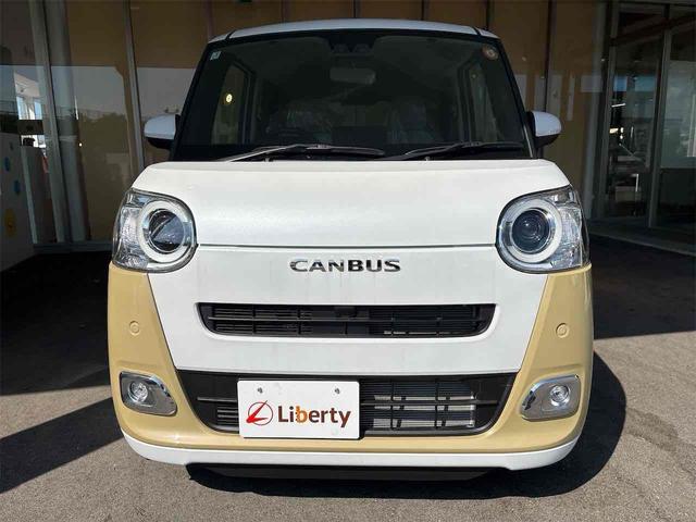 ムーヴキャンバス ストライプスＧ　両側電動スライドドア　衝突被害軽減ブレーキ　電子パーキング　オートブレーキホールド　パーキングセンサー　前席シートヒーター　電動格納式ミラー　ホットカップホルダー　ＬＥＤヘッドライト（16枚目）