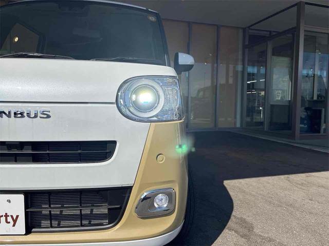 ムーヴキャンバス ストライプスＧ　両側電動スライドドア　衝突被害軽減ブレーキ　電子パーキング　オートブレーキホールド　パーキングセンサー　前席シートヒーター　電動格納式ミラー　ホットカップホルダー　ＬＥＤヘッドライト（27枚目）