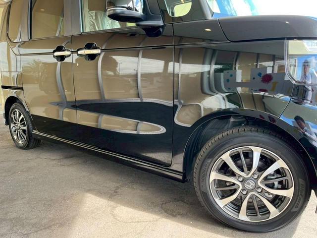 Ｎ－ＢＯＸカスタム ベースグレード　ＨｏｎｄａＳＥＮＳＩＮＧ　片側電動スライドドア　アダプティブクルーズコントロール　電子パーキング　オートブレーキホールド　純正アルミホイール　ＬＥＤヘッドライト　シートヒーター　シートバックテーブル（21枚目）