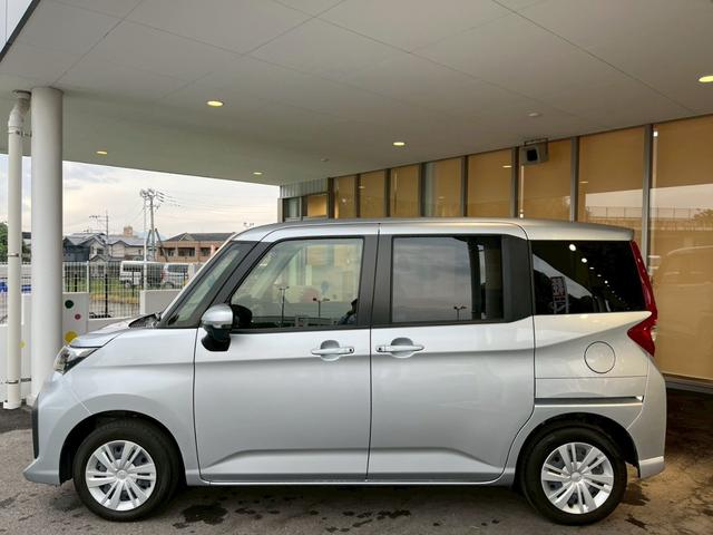 ルーミー G 純正ナビ バックカメラ Bluetooth接続 両側電動スライドドア 衝突被害軽減ブレーキ パーキングセンサー ステアリングスイッチ 前席シートヒーター シートバックテーブル USB充電 スマートキー(12枚目)