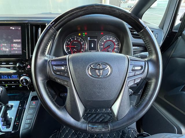 アルファード 2.5S タイプゴールド モデリスタエアロ 3眼LEDヘッドライト フルセグTV 純正CD/DVDデッキ トヨタセーフティセンス 両側電動スライドドア PWバックドア ハーフレザーシート ETC 純正ディスプレイオーディオ(18枚目)