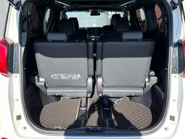 アルファード ２．５Ｓ　タイプゴールド　シルクブレイズエアロＦ／Ｓ／Ｒ　クロノス２０インチアルミホイール　サンルーフ　３眼ＬＥＤヘッドライト　トヨタセーフティセンス　ＰＷバックドア　両側電動スライドドア　ビルトインＥＴＣ　ハーフレザー（44枚目）