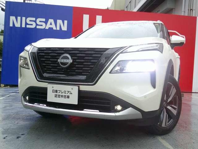 エクストレイル Ｇ　ｅ－４ＯＲＣＥ４ＷＤ　プロパイ　ハンドル＆シートヒーター　本革Ｓ　試乗車　パークアシスト　禁煙　ＬＥＤヘッドランプ　ナビＴＶ　スマートキー　レーダークルーズ　ＬＫＡ　キーフリー　ＥＴＣ　４ＷＤ　アルミホイール　メモリーナビ　ドライブレコーダー　バックカメラ（3枚目）