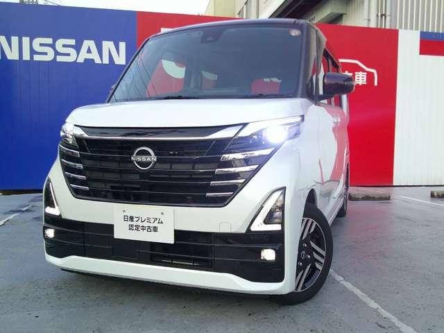 ルークス ６６０　ハイウェイスターＸ　プロパイロット　エディション　ハンズフリー機能付両側オートスライドドア　左右パワースライドドア　アイドリング　パノラマモニター　助手席エアバッグ　衝突軽減ブレーキ　ＰＷ　ナビ＆ＴＶ　１セグ　禁煙　ＬＥＤヘッドライト　ＬＤＷ　スマートキー　ＥＴＣ　ワンオーナー車　ＰＳ（3枚目）