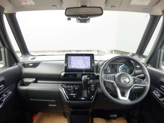 ルークス 660 ハイウェイスターX プロパイロット エディション 左右パワースライドドア アイドリング イモビ パノラマモニター 助手席エアバッグ 衝突軽減ブレーキ PW ナビ&TV 1セグ LEDヘッドライト LDW スマートキー ETC ワンオーナー車 PS(3枚目)