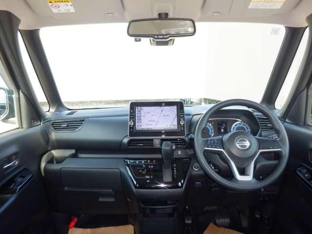 ルークス 660 ハイウェイスターX 純正ナビ 片側オートスライドドア アイスト 衝突被害軽減ブレ-キ マルチビューカメラ 車線逸脱警報装置 ETC LED スマートキー パワーウィンドウ ワンオーナー カーテンエアバック ドライブレコーダー ナビTV バックカメラ(3枚目)