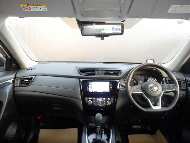 エクストレイル 2.0 20Xi 2列車 アイドリングストップ車 LEDヘットライト 寒冷地仕様 Rカメラ 盗難防止装置 インテリキー レーンキープアシスト ETC ドライブレコーダー キーフリー 1オーナー TVナビ オートエアコン ABS(3枚目)